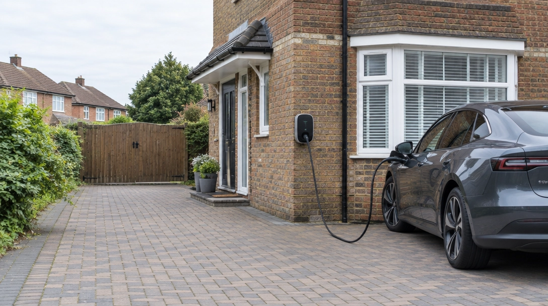 EV charging from rooftop solar panels